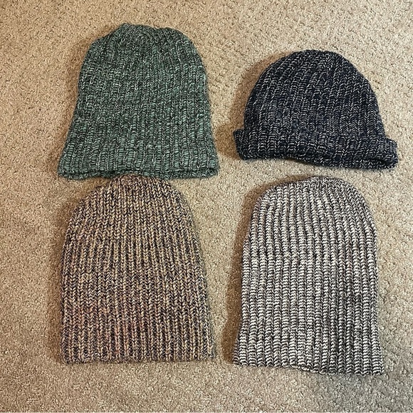 Love Your Melon Beanie Knit Hat Speckled Cream Black Gold Blue Patch Logo Lot 4x main image 5